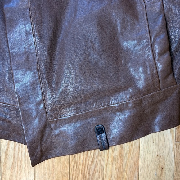 Rudsak Leather Jacket, Brown, Size Small - Picture 9 of 15